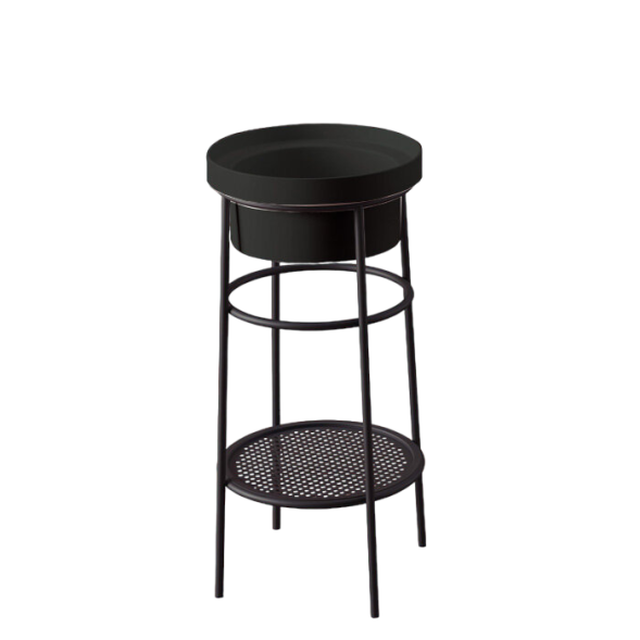 Консоль Artceram Fuori Scala для круглой раковины цвет матовый черный ACA054 17