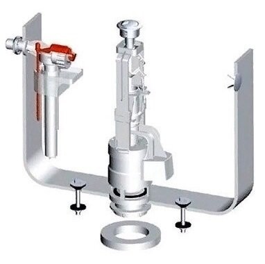 Механизм двойного смыва Artceram HERMITAGE цвет хром HEA010 71