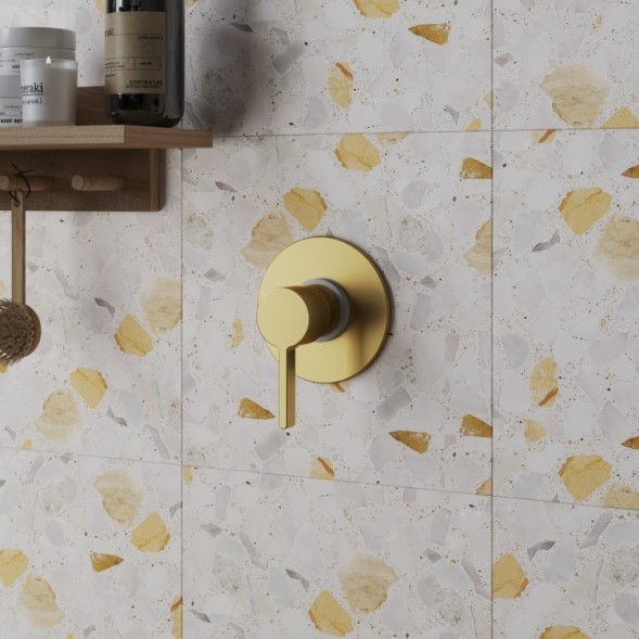 Paini 74PJ690 Смеситель для душа Брера встраиваемый, брашированное золото