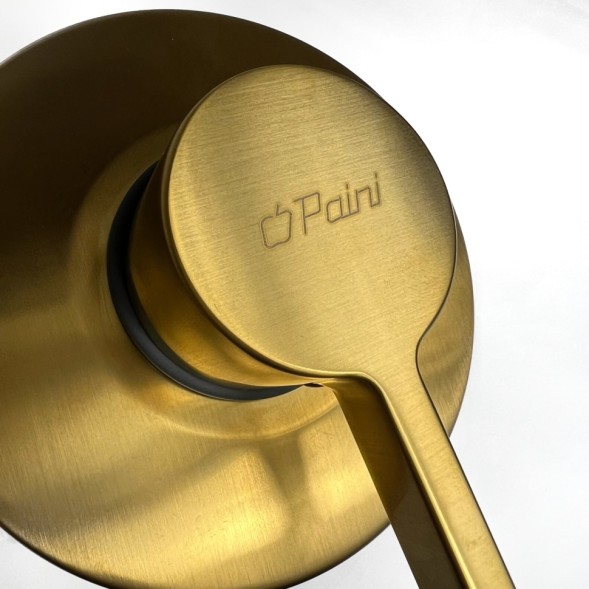 Paini 74PJ690 Смеситель для душа Брера встраиваемый, брашированное золото