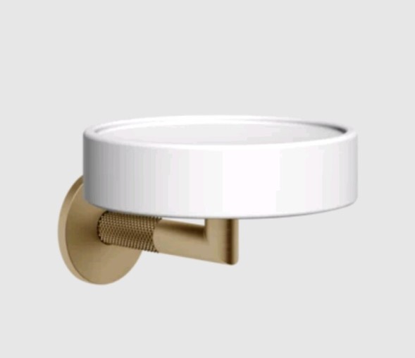 Gessi Мыльница, Anello, шгв 115*127*79, цвет белый#черный брашированный металл  63701#707
