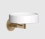 Gessi Мыльница, Anello, шгв 115*127*79, цвет белый#черный брашированный металл  63701#707