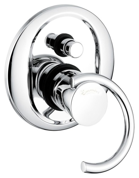 Emmevi Внутристенный смеситель Twist на 2 выхода, цвет хром 6619CR