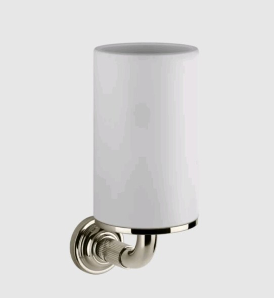 Gessi Стакан, VENTI20, шгв 75*115*182, цвет белый#хром  65407#031