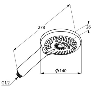 Душевая лейка KLUDI FRESHLINE 6790043-00