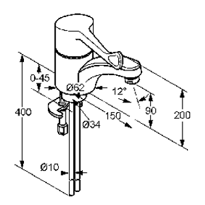 Смеситель KLUDI MEDI CARE 341120534