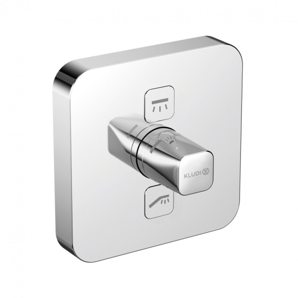 Термостат KLUDI PUSH 387110538 для ванны и душа встраиваемый на 2 потребителя внешняя часть