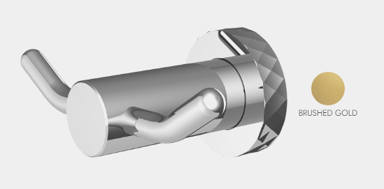 Крючок, Fima Carlo Frattini, Accessori, X COLLECTION, шгв 110*58,5*40, цвет-золото брашированное