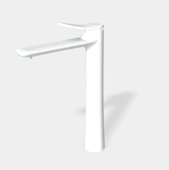 Смеситель для раковины, Fima Carlo Frattini, Flo', цвет-белый матовый F3801/HBS