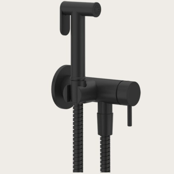 Gessi Гигиенический душ, цвет черный матовый 45130#299
