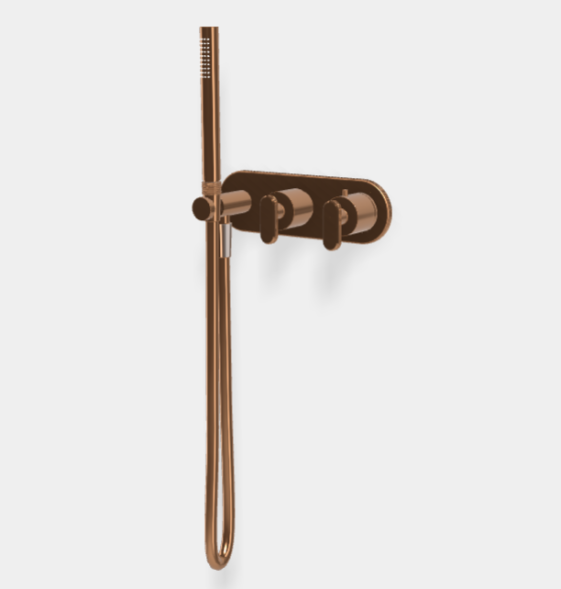Смеситель для душа, Fima Carlo Frattini, Park Lane, на 2 потребителя, цвет-бронза янтарная F1319WX3ZL