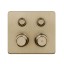 Gessi Смеситель для душа, Hi Fi Eclectic, на 2 потребителя, цвет брашированная теплая бронза  65232#726