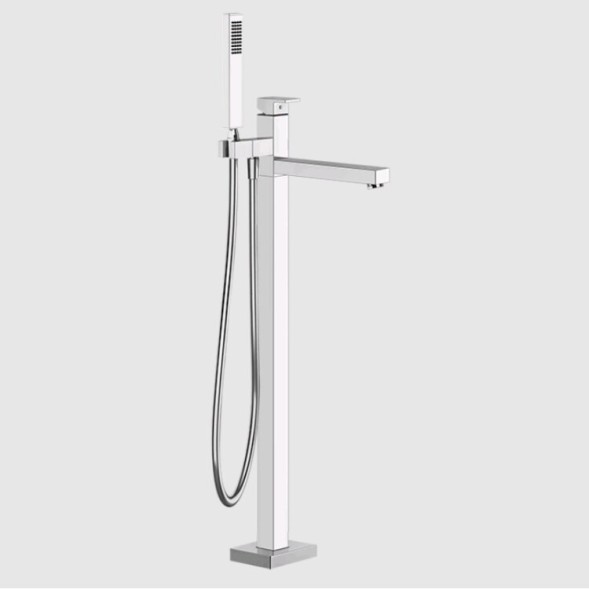 Gessi Смеситель для ванны и душа, Rettangolo, напольный, цвет хром 24961#031