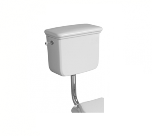 Бачок SIMAS LANTE Настенный на средней трубе с боковой ручкой смыва в комплекте с механизмом слива цвет белый хром LA28/D11CR