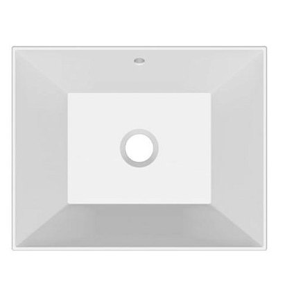 Раковина Scarabeo TEOREMA 2.0 встраиваемая снизу с переливом без отверстий цвет белый 5134