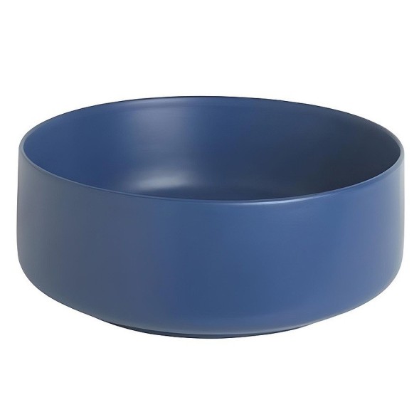 Раковина Artceram Cognac Quadro накладная без отверстий  цвет blu zaffiro COL001 16 00