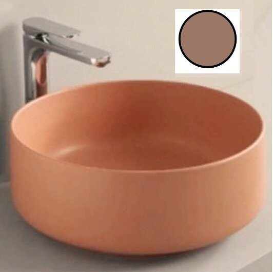 Раковина Artceram Cognac Quadro накладная  цвет tortora COL004 40 00