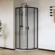 Vincea Душевой уголок Сити (City) VSQ-5CT900CLB, 900*900, черный матовый, стекло прозрачное
