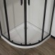 Vincea Душевой уголок Сити (City) VSQ-5CT900CLB, 900*900, черный матовый, стекло прозрачное