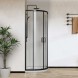 Vincea Душевой уголок Сити (City) VSQ-5CT900CLB, 900*900, черный матовый, стекло прозрачное