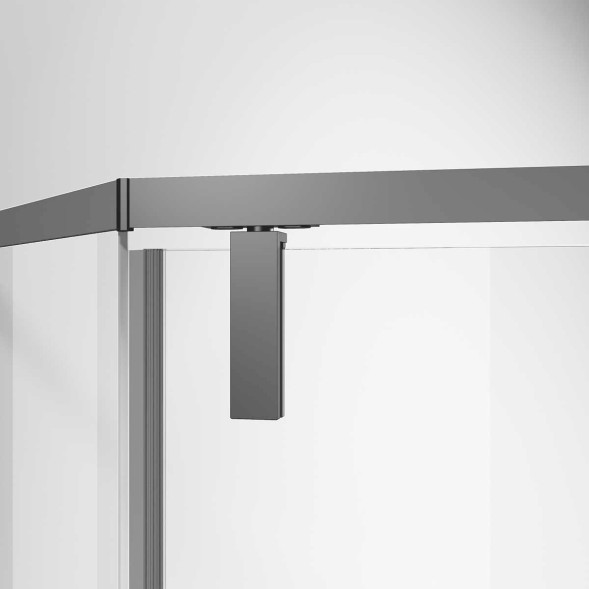 Vincea Душевой уголок Слим-Н (Slim-N) VSP-4SN900CLGM, 900*900, вороненая сталь, стекло прозрачное