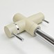 Paini 7855643CR3V11L2KM Смеситель для кухни Пладос с подводом для фильтра, бежевый