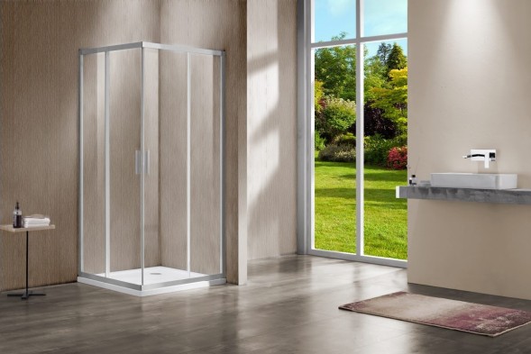 Vincea Душевой уголок Гарда (Garda) VSS-1G1112CLBN, 1200*1100, брашированный никель, стекло прозрачное
