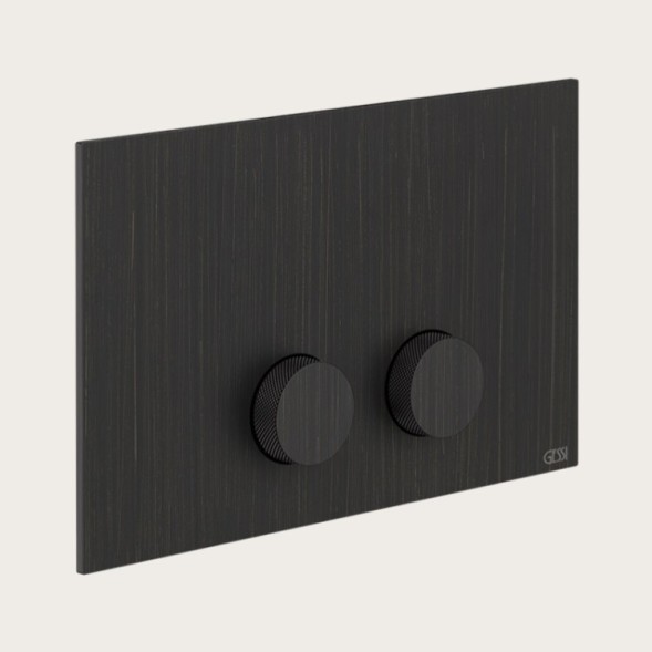 Gessi Клавиша смыва, Anello, Diamantato, для унитаза, шгв 245*17*155, цвет брашированная бронза PVD  54623#726