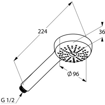 Душевая лейка KLUDI LOGO 6810005-00