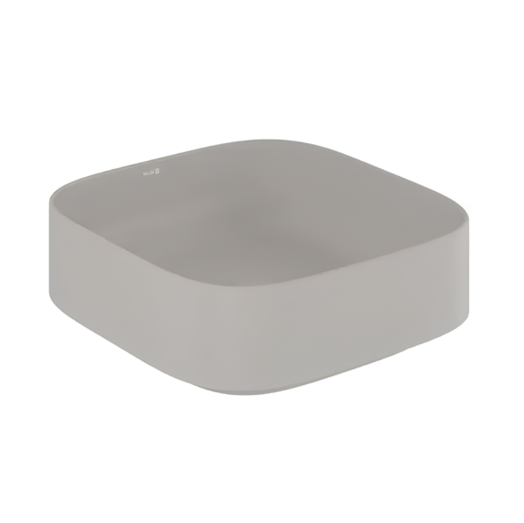 Раковина KLUDI RESA S 58CW30O2 накладная без перелива цвет светло-серый матовый