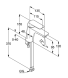 Смеситель KLUDI AMEO для раковины на одно отверстие однорычажный с донным клапаном для безнапорных водонагревателей 412760575