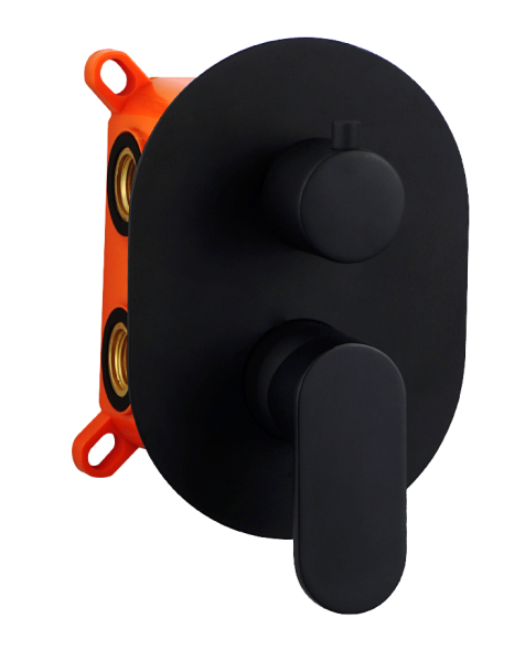 AQG Beta, встраиваемый смеситель для душа на 2 выхода, с дивертером, цвет хром