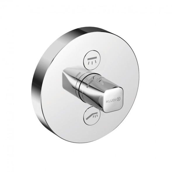 Термостат KLUDI PUSH 387120538 для ванны и душа встраиваемый на 2 потребителя внешняя часть