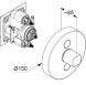 Термостат KLUDI PUSH 387120538 для ванны и душа встраиваемый на 2 потребителя внешняя часть