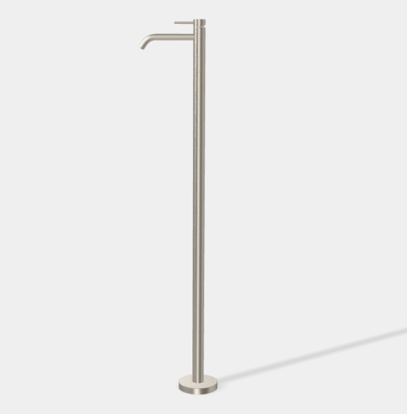 Смеситель для раковины, Fima Carlo Frattini, Spillo Up, напольный, цвет-брашированный никель F3031/PNSN