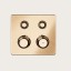 Gessi Смеситель для душа, Hi Fi Eclectic, на 2 потребителя, цвет бронза теплая