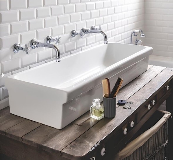 Раковина SIMAS SPECIALI накладная эмалированная с 4 сторон без отверстий цвет белый S76