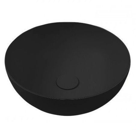 Раковина HATRIA HAPPY HOUR A0Y5A502 накладная без отверстия без перелива цвет черный матовый