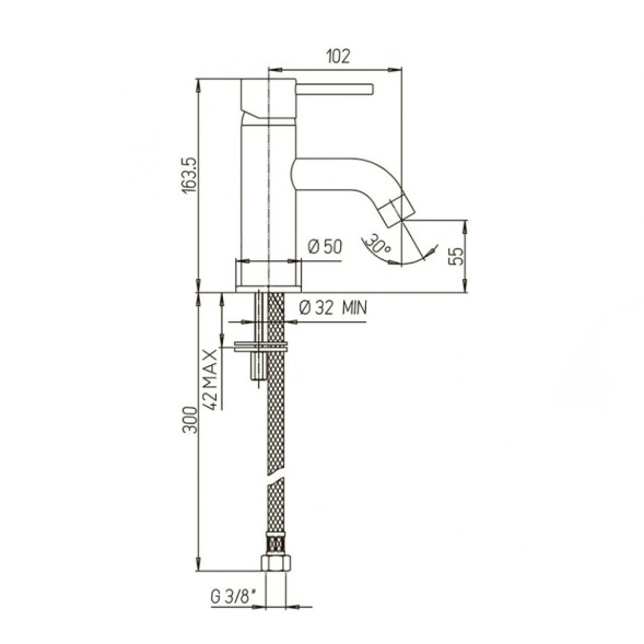 Paini 78CR205 Смеситель для раковины Кокс , хром