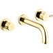 Emmevi Piper, встраиваемый в стену двухрычажный смеситель для раковины, без донного клапана, цвет золото 45155/OR