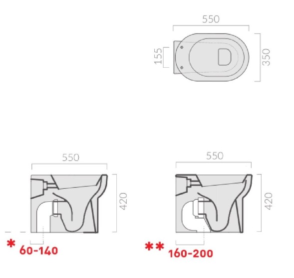 Унитаз GALASSIA M2 5229 напольный цвет белый глянцевый