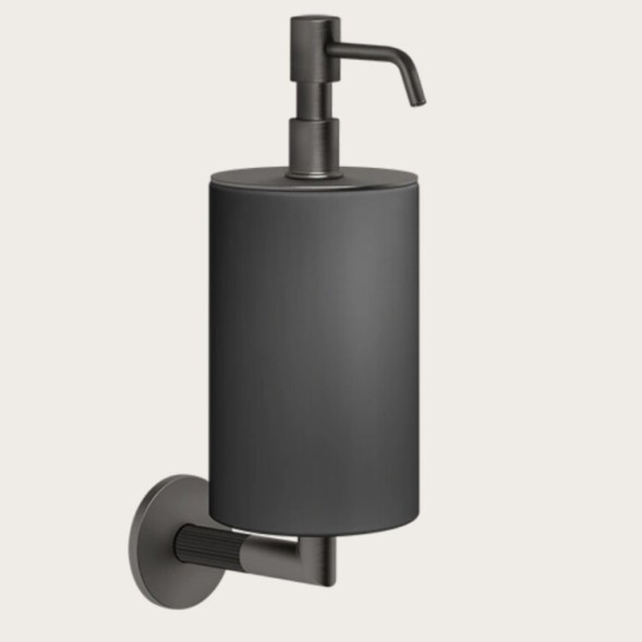 Gessi Дозатор для жидкого мыла, Ingranaggio, шгв 75*128*243, цвет дозатора брашированный никель  белый  63813#149