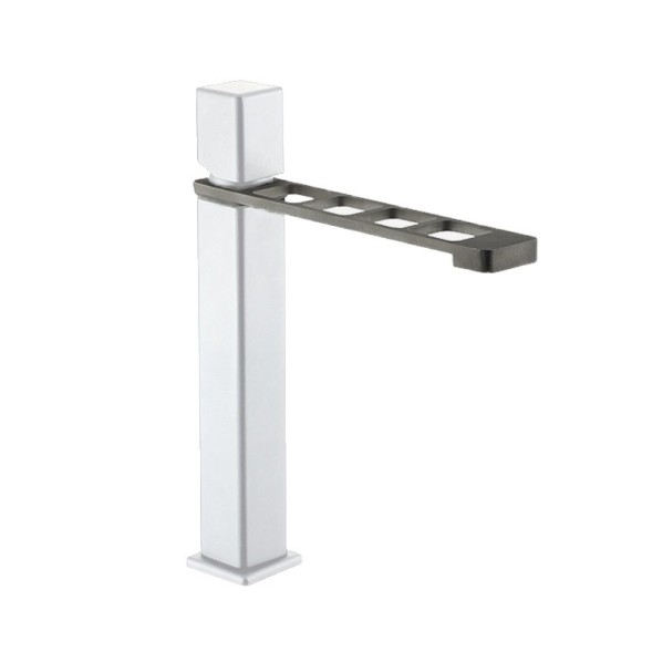 Смеситель для раковины Webert ONE-X OX830402741. белый/сталь