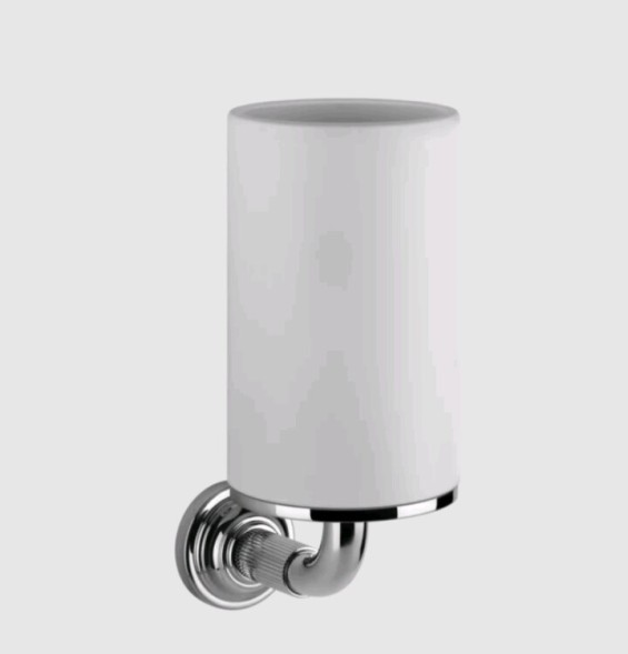 Gessi Стакан, VENTI20, шгв 75*115*182, цвет белыйй#Никель PVD  65407#720