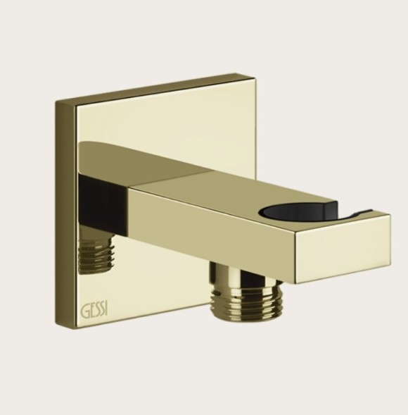 Gessi Шланговое подсоединение, Rettangolo shower, цвет латунь