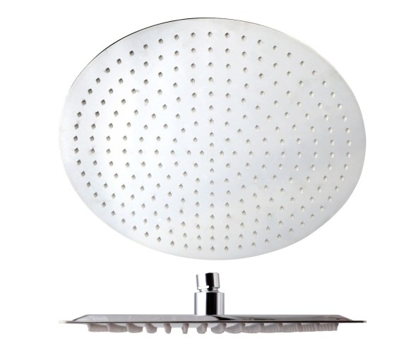 AQG, душевая круглая ультраплоская антикальковая головка ATLAS Ø25 см, цвет хром
