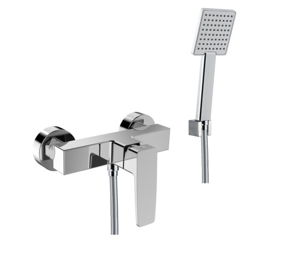 Fiore Dark, однорычажный смеситель для душа, с набором для душа, цвет хром