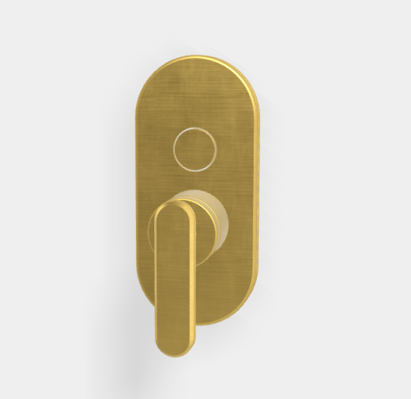 Смеситель для душа, Fima Carlo Frattini, Park Lane, на 2 потребителя, цвет-золото брашированное F1309E2OS