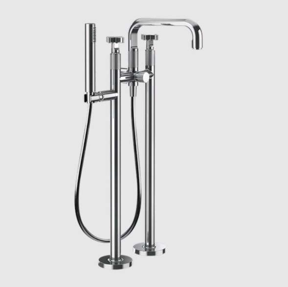 Gessi Смеситель для ванны и душа, Inciso, напольный, цвет хром 58129#031