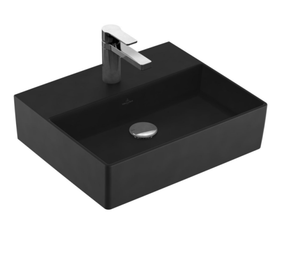 Villeroy&amp;Boch Раковина, Memento 2.0, шгв 500*420*135, отверстия для смесителя-1 сквозное, 2 промаркированных, CeramicPlus, цвет-альпийский белый 4A225GR1